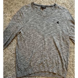 NEW Unisex XS Express Longsleeve Jumper V-Neck Grey 18400511